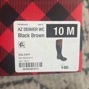New never worn with tags. Wide calf Arizona boots. Black and brown knee boots.